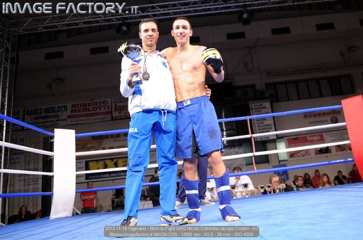2013-11-16 Vigevano - Born to Fight 0902 Nicolo Colombo-Jacopo Cristini - K1